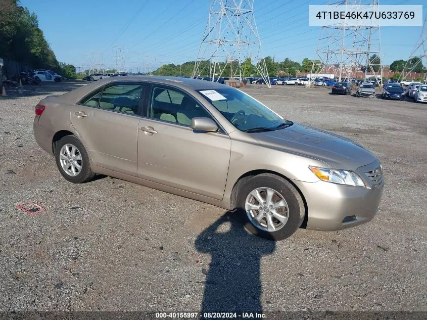 4T1BE46K47U633769 2007 Toyota Camry Le