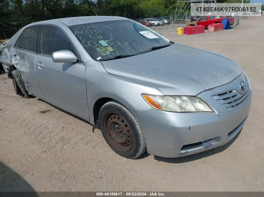 4T4BE46K97R006152 2007 Toyota Camry Le