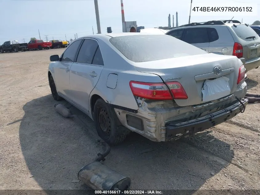 4T4BE46K97R006152 2007 Toyota Camry Le