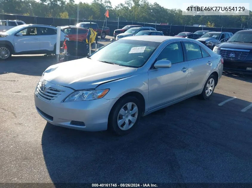 2007 Toyota Camry Le VIN: 4T1BE46K77U654129 Lot: 40161745