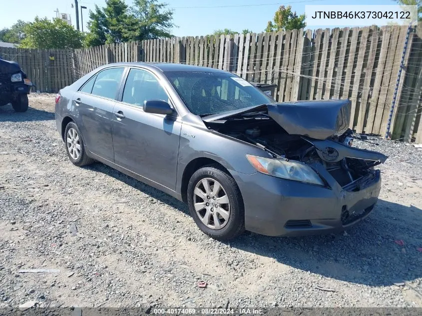 2007 Toyota Camry Hybrid VIN: JTNBB46K373042122 Lot: 40174069