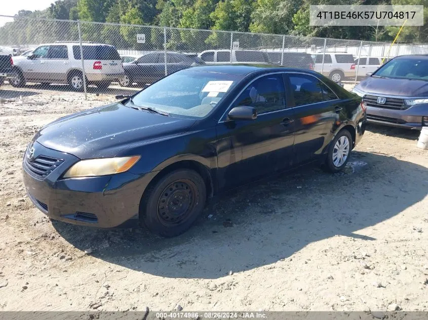 4T1BE46K57U704817 2007 Toyota Camry Ce