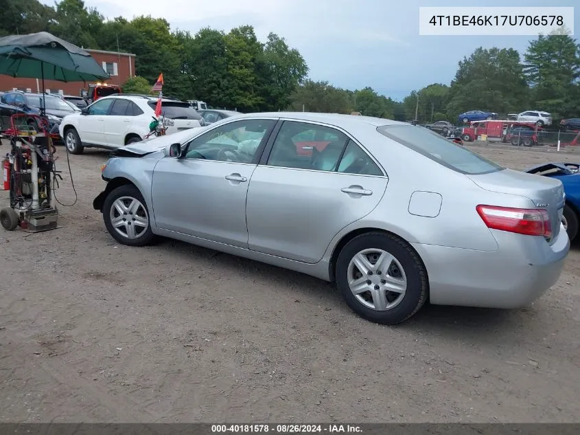 4T1BE46K17U706578 2007 Toyota Camry Le