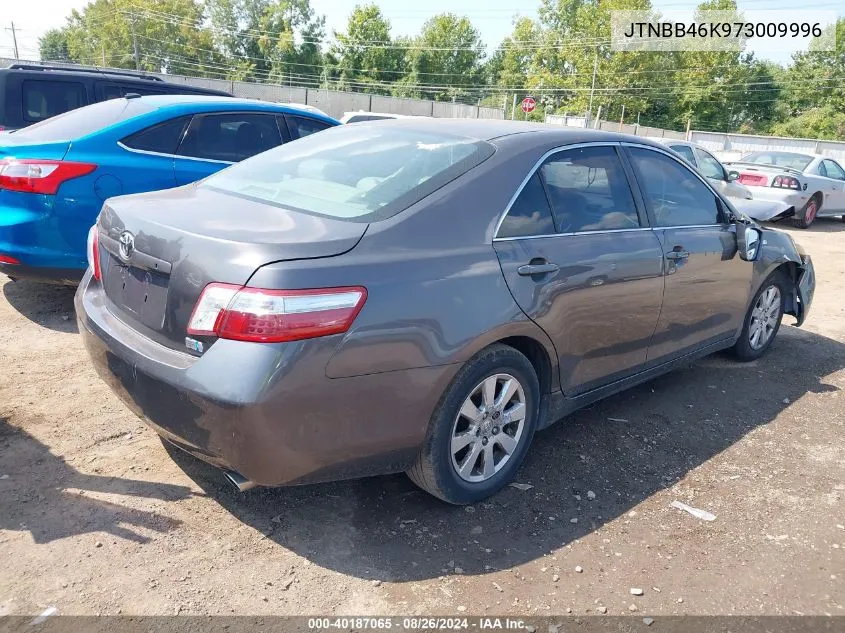 2007 Toyota Camry Hybrid VIN: JTNBB46K973009996 Lot: 40187065