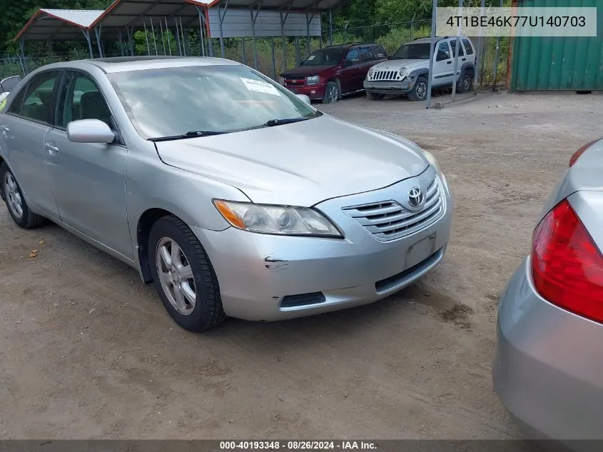 2007 Toyota Camry Le VIN: 4T1BE46K77U140703 Lot: 40193348