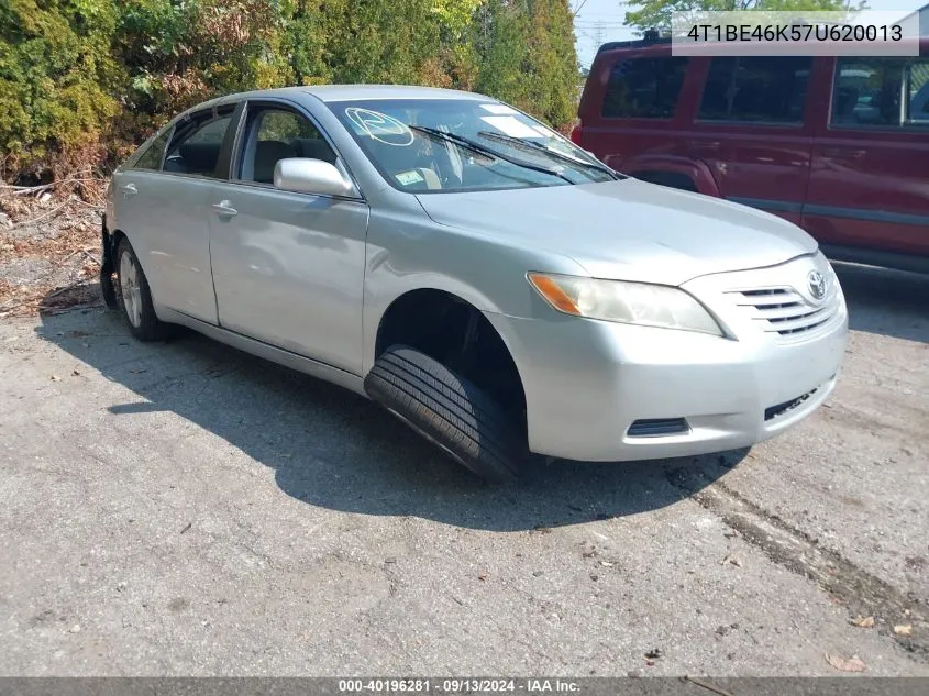 2007 Toyota Camry Le VIN: 4T1BE46K57U620013 Lot: 40196281