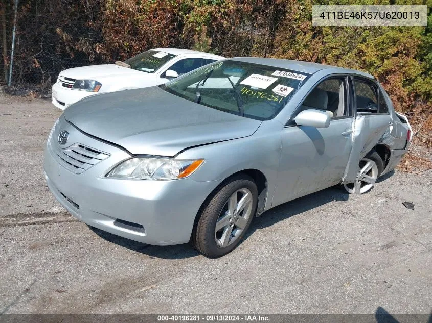 2007 Toyota Camry Le VIN: 4T1BE46K57U620013 Lot: 40196281