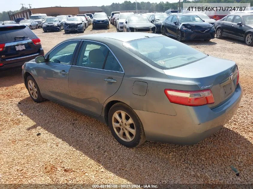 4T1BE46K17U724787 2007 Toyota Camry Le