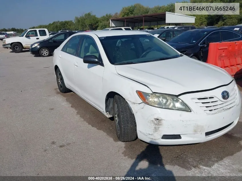 4T1BE46K07U665246 2007 Toyota Camry Le