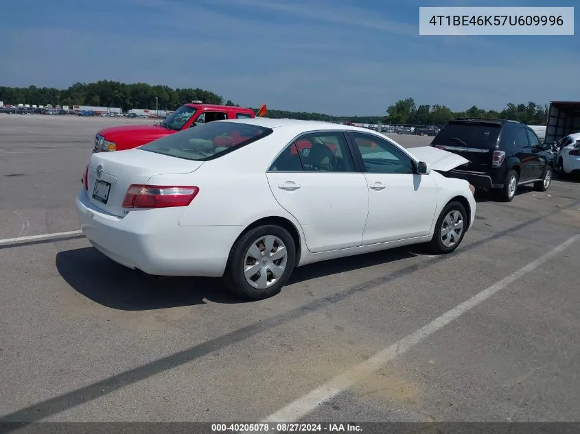 4T1BE46K57U609996 2007 Toyota Camry Le