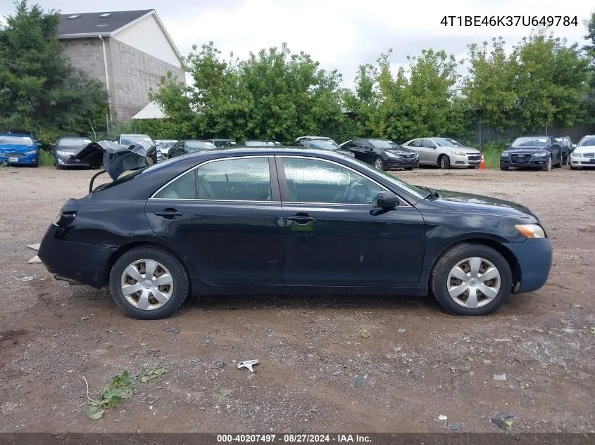 4T1BE46K37U649784 2007 Toyota Camry Le