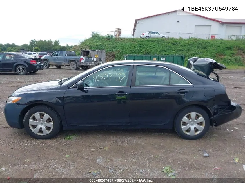 4T1BE46K37U649784 2007 Toyota Camry Le