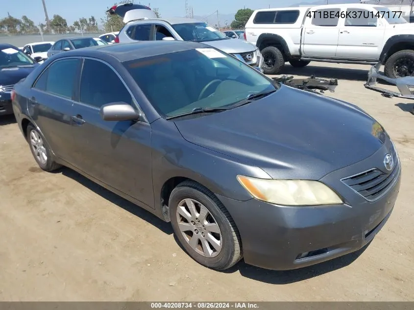 2007 Toyota Camry Xle VIN: 4T1BE46K37U147177 Lot: 40208734