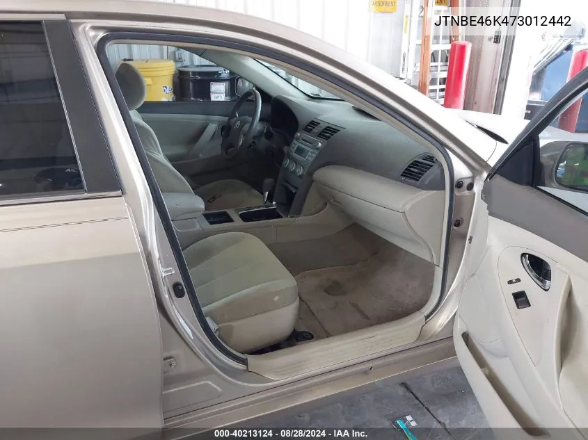 JTNBE46K473012442 2007 Toyota Camry Le