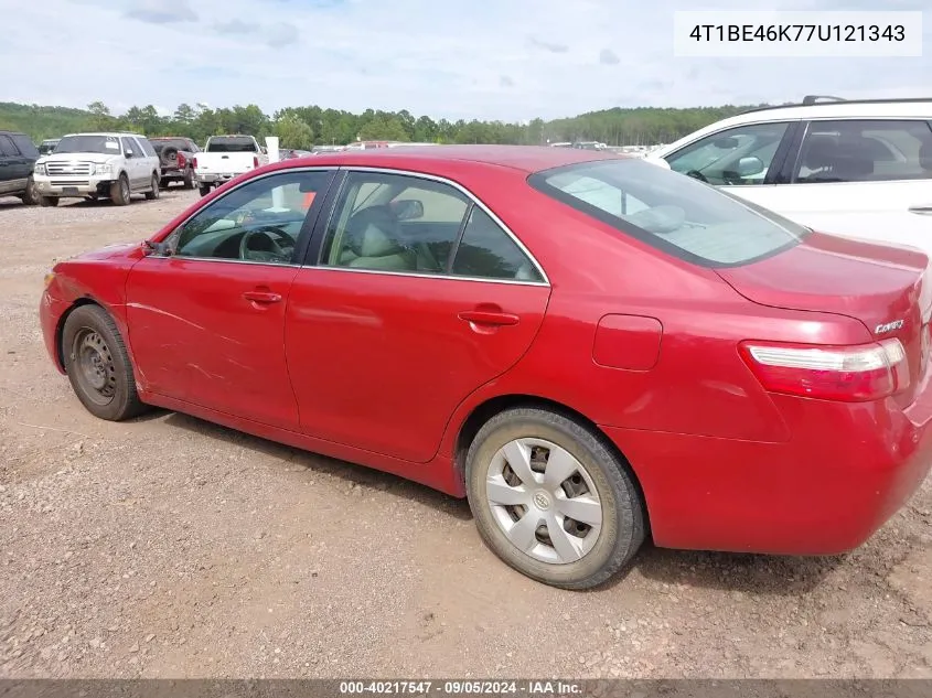 2007 Toyota Camry Le VIN: 4T1BE46K77U121343 Lot: 40217547