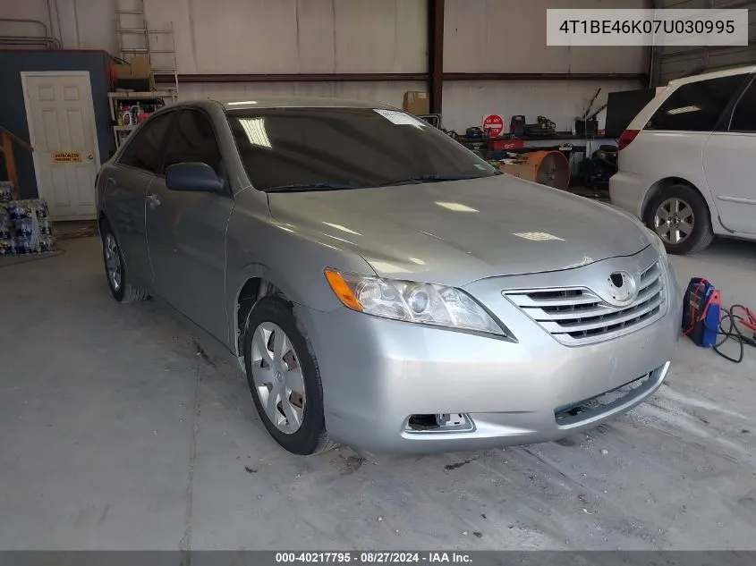 4T1BE46K07U030995 2007 Toyota Camry Le