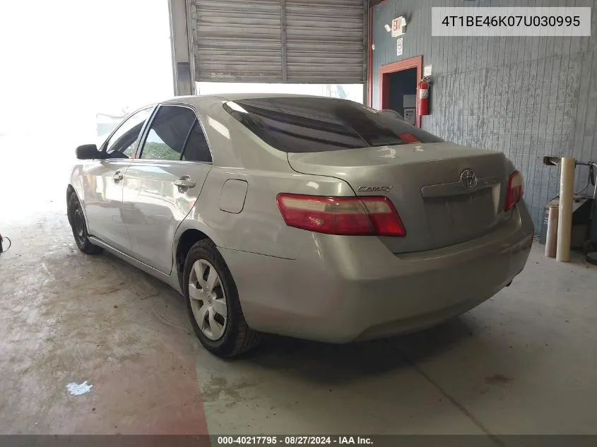 4T1BE46K07U030995 2007 Toyota Camry Le