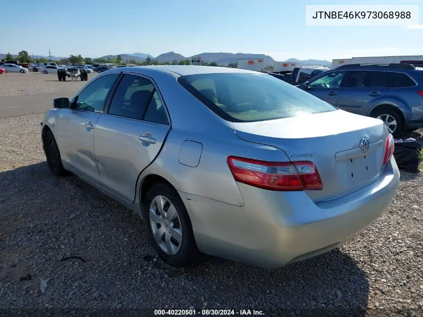 2007 Toyota Camry Le VIN: JTNBE46K973068988 Lot: 40220501