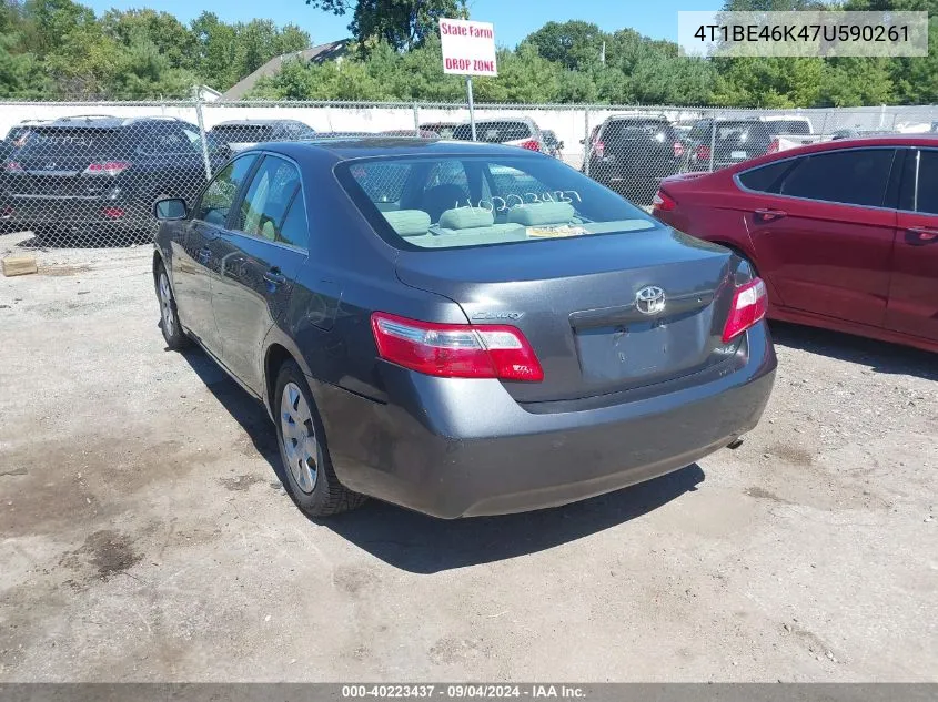 4T1BE46K47U590261 2007 Toyota Camry Le