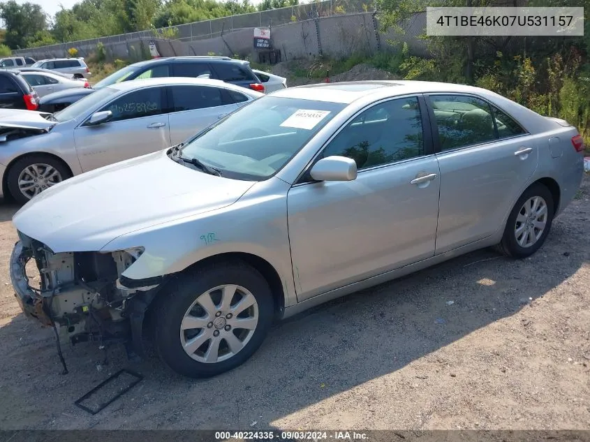 4T1BE46K07U531157 2007 Toyota Camry Xle