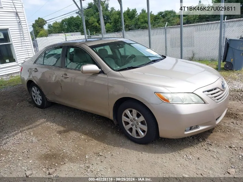 2007 Toyota Camry Xle V6 VIN: 4T1BK46K27U029811 Lot: 40228116