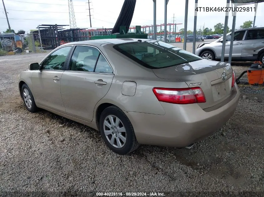 2007 Toyota Camry Xle V6 VIN: 4T1BK46K27U029811 Lot: 40228116