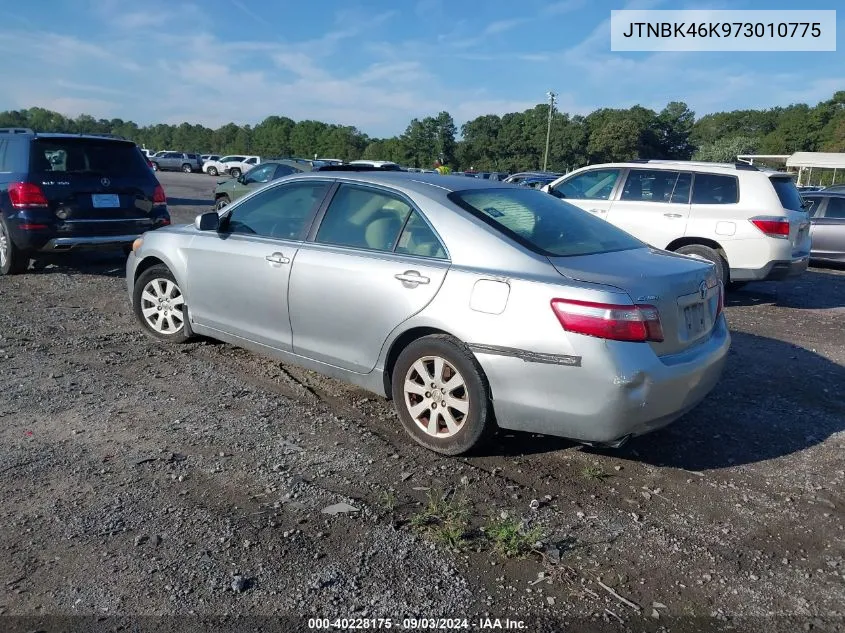 2007 Toyota Camry Xle V6 VIN: JTNBK46K973010775 Lot: 40228175