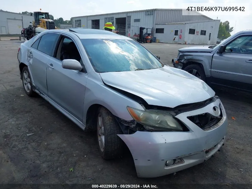 2007 Toyota Camry Se VIN: 4T1BE46K97U699542 Lot: 40229639