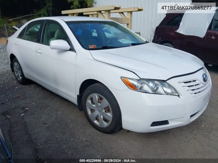 4T1BE46K07U665277 2007 Toyota Camry Le