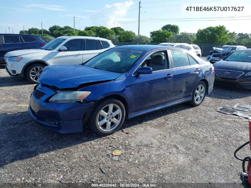 2007 Toyota Camry Se VIN: 4T1BE46K57U017627 Lot: 40230842