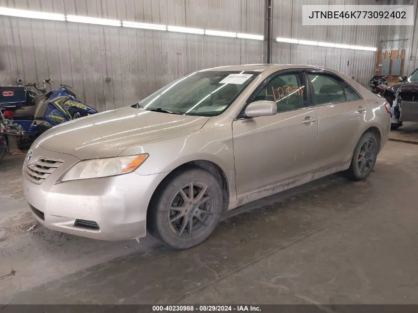 JTNBE46K773092402 2007 Toyota Camry Le