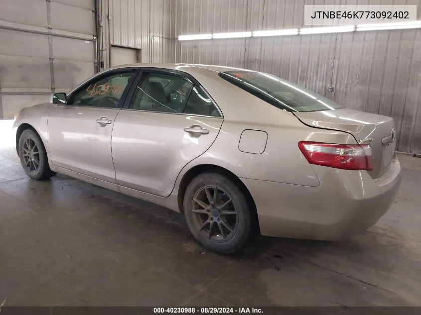 JTNBE46K773092402 2007 Toyota Camry Le