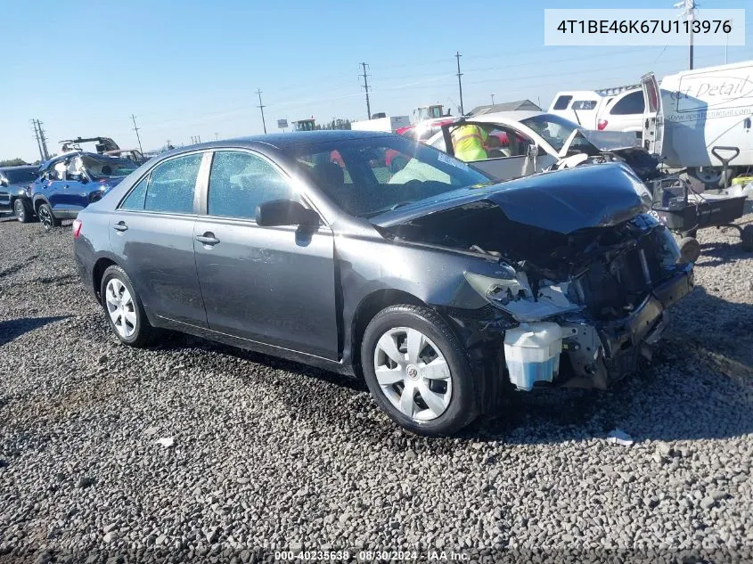 2007 Toyota Camry Le VIN: 4T1BE46K67U113976 Lot: 40235638