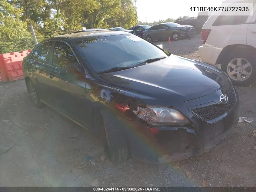 2007 Toyota Camry Se VIN: 4T1BE46K77U727936 Lot: 40244174