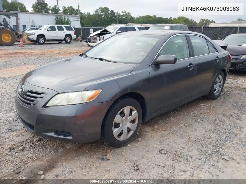 2007 Toyota Camry Le V6 VIN: JTNBK46K073003083 Lot: 40265781