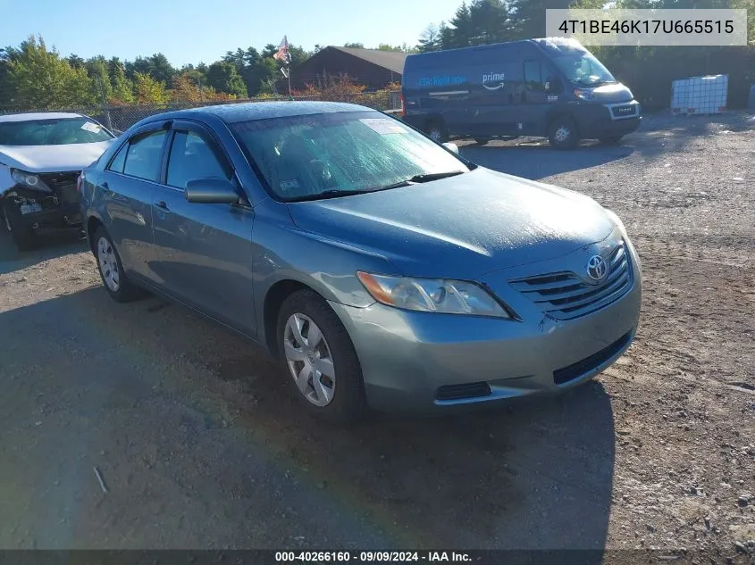 2007 Toyota Camry Le VIN: 4T1BE46K17U665515 Lot: 40266160