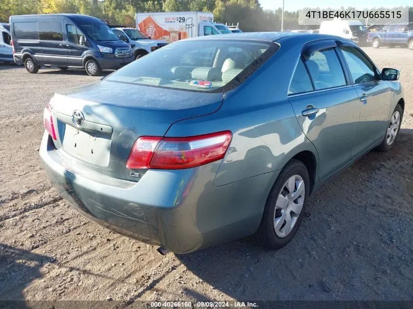 4T1BE46K17U665515 2007 Toyota Camry Le