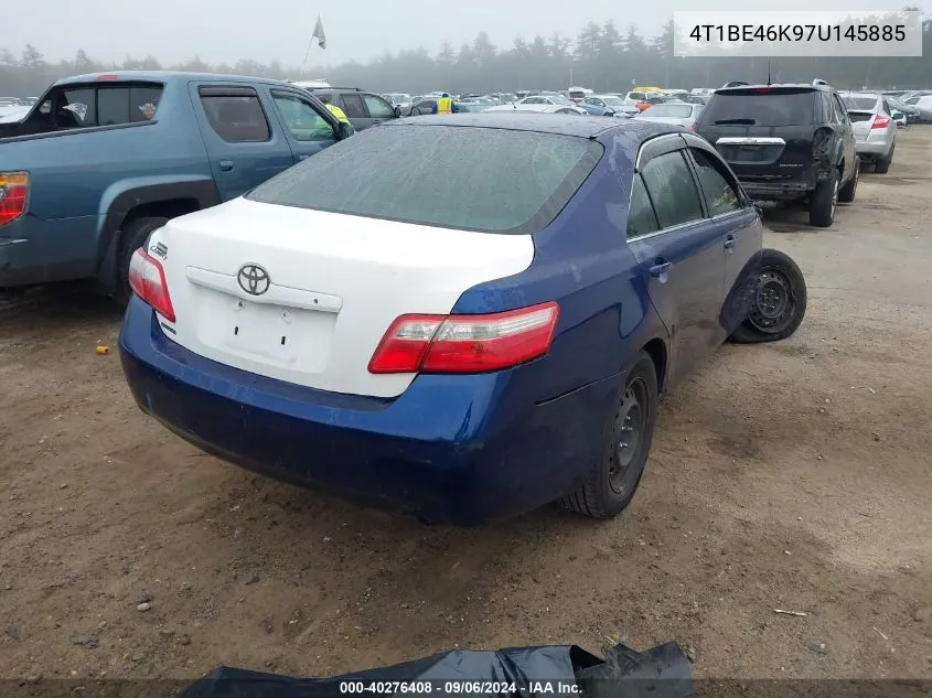 2007 Toyota Camry Ce/Le/Xle/Se VIN: 4T1BE46K97U145885 Lot: 40276408