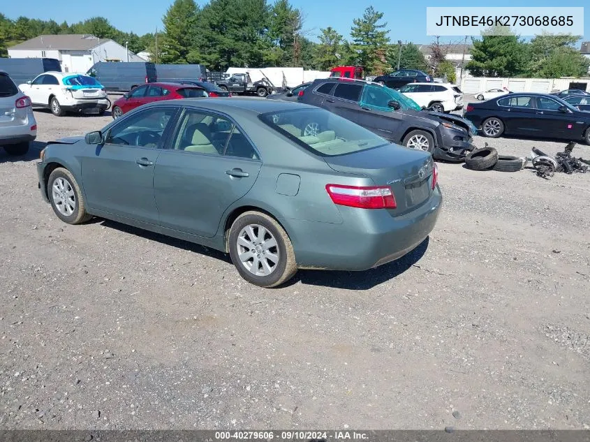 2007 Toyota Camry Ce/Le/Xle/Se VIN: JTNBE46K273068685 Lot: 40279606