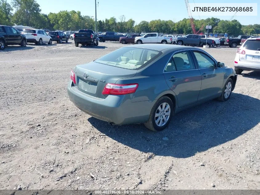 2007 Toyota Camry Ce/Le/Xle/Se VIN: JTNBE46K273068685 Lot: 40279606