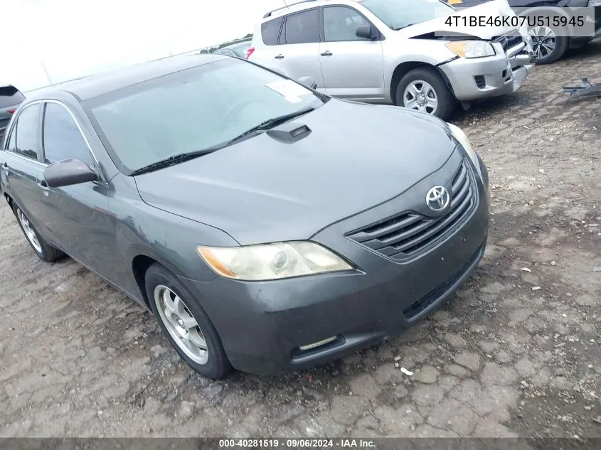 4T1BE46K07U515945 2007 Toyota Camry Le