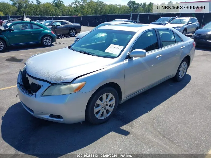 2007 Toyota Camry Xle V6 VIN: JTNBK46K373005930 Lot: 40286313