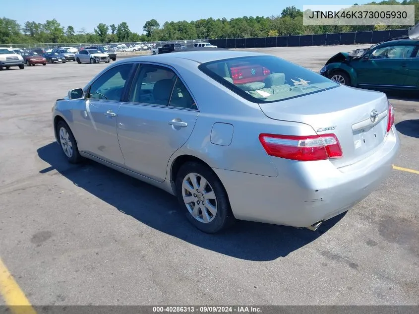 2007 Toyota Camry Xle V6 VIN: JTNBK46K373005930 Lot: 40286313