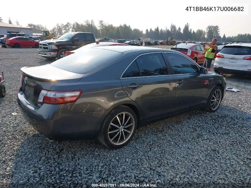 4T1BB46K17U006682 2007 Toyota Camry Hybrid