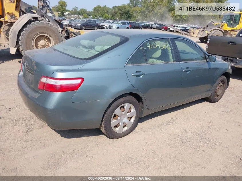 2007 Toyota Camry Le VIN: 4T1BE46K97U535482 Lot: 40292036