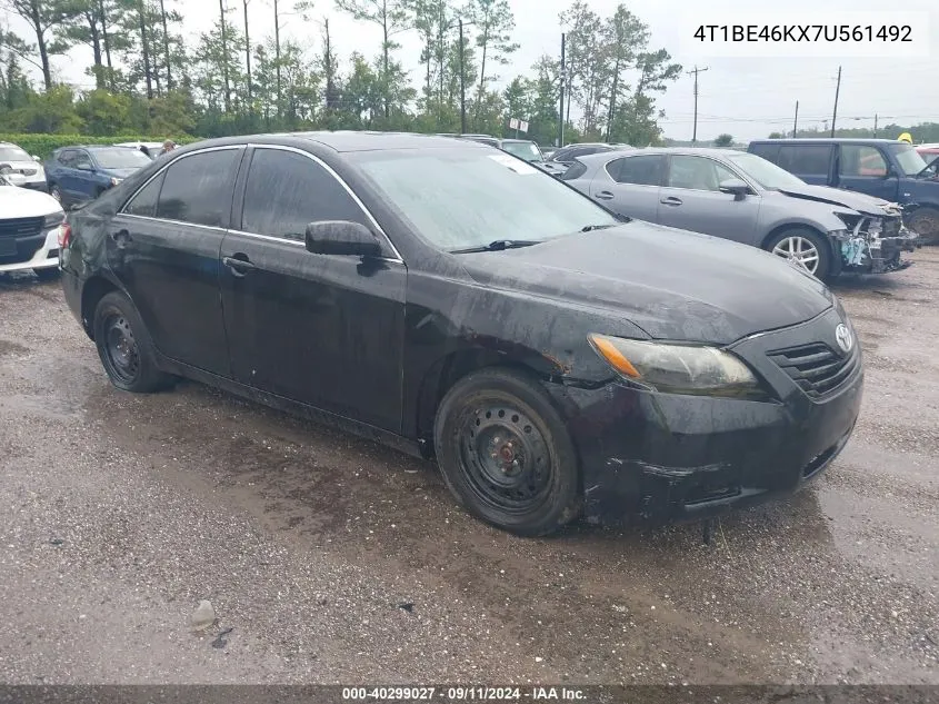 2007 Toyota Camry Ce VIN: 4T1BE46KX7U561492 Lot: 40299027