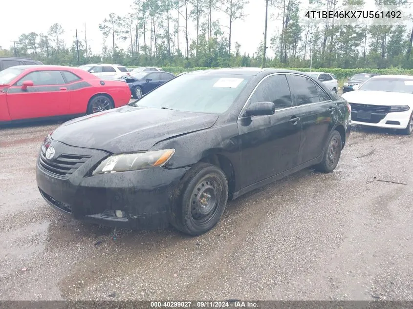 2007 Toyota Camry Ce VIN: 4T1BE46KX7U561492 Lot: 40299027