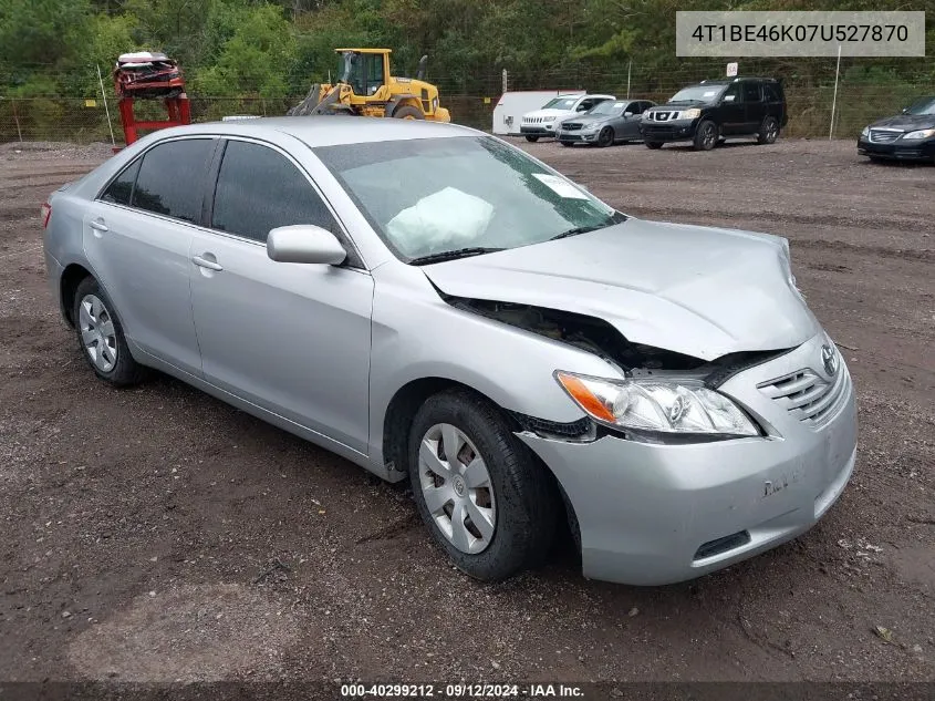 2007 Toyota Camry Le VIN: 4T1BE46K07U527870 Lot: 40299212