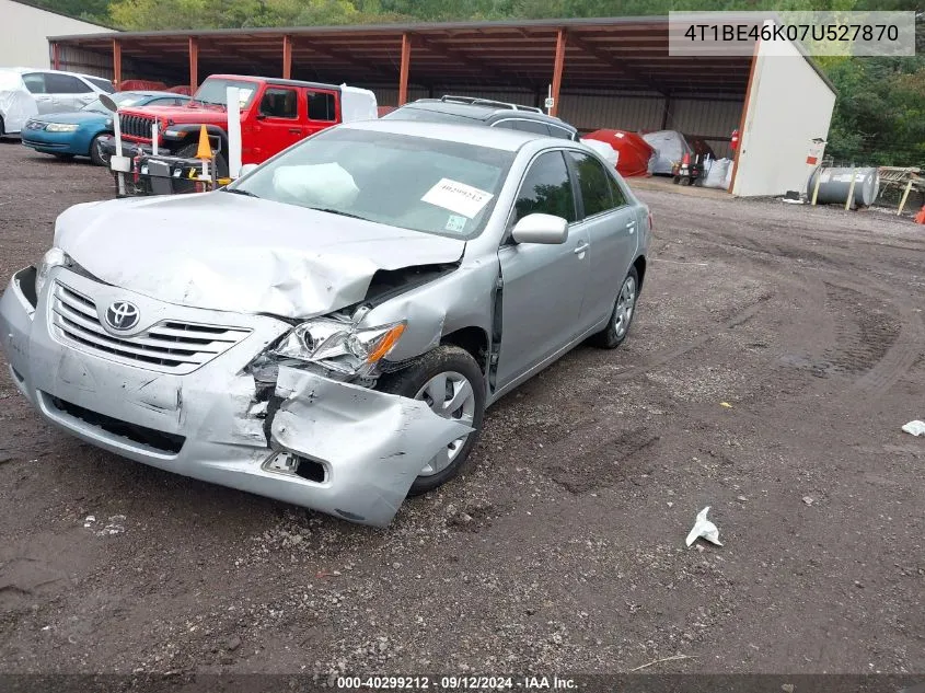 4T1BE46K07U527870 2007 Toyota Camry Le