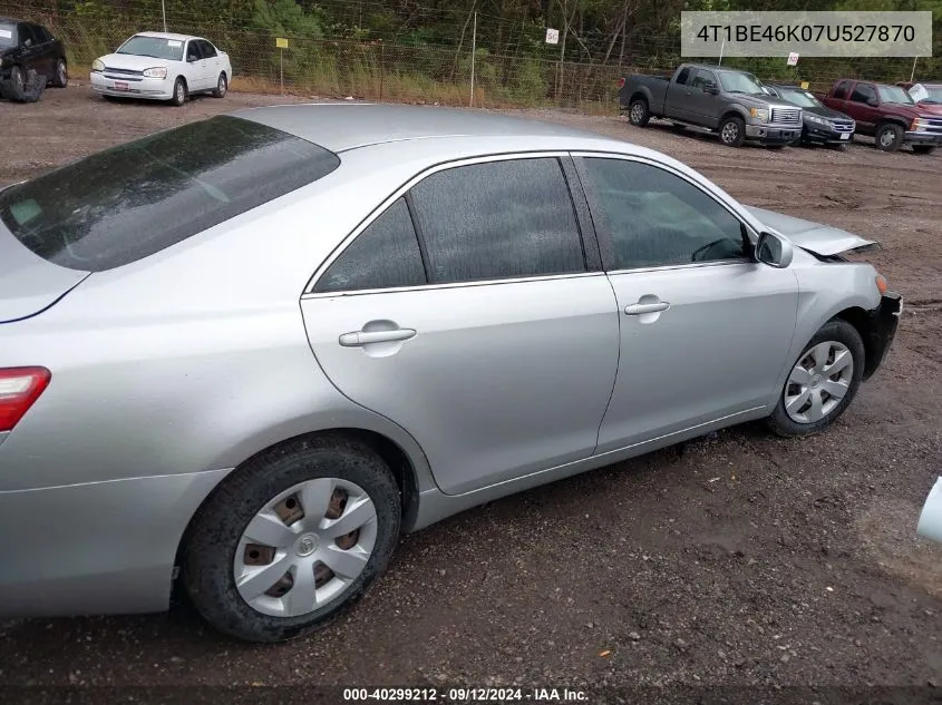 2007 Toyota Camry Le VIN: 4T1BE46K07U527870 Lot: 40299212